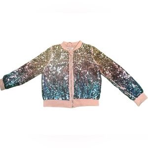 Super Cute Sequence Bomber Jacket (KIDS)